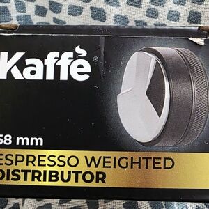 Kaffe Espresso Weighted Distributor - Black and Silver